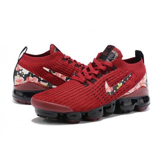 Air VaporMax Flyknit 3 Women Sports Shoes Red Black CT1274 -600