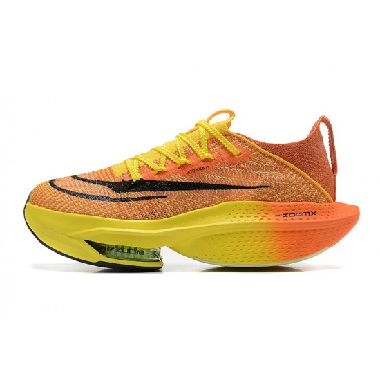 Air Zoom Alphafly Next 2 Men Sports Shoes Orange and Yellow  