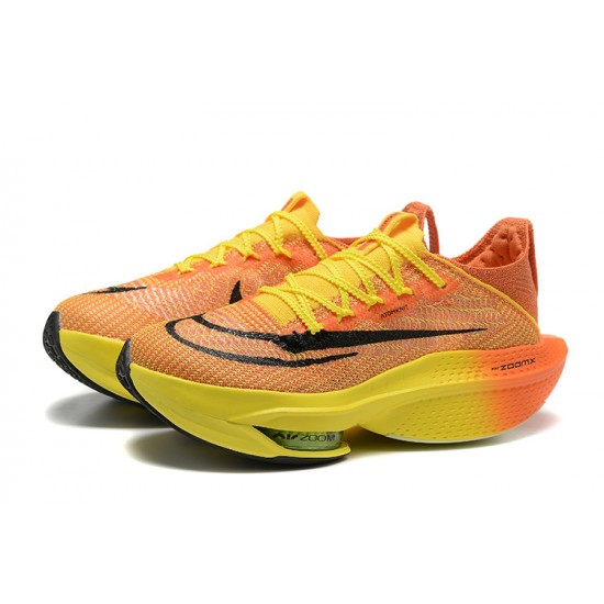 Air Zoom Alphafly Next 2 Men Sports Shoes Orange and Yellow  